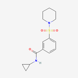 N-cyclopropyl-3-(piperidin-1-ylsulfonyl)benzamide