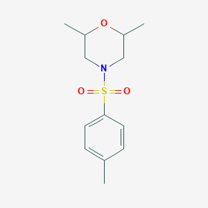 molecular formula C13H19NO3S B448449 2,6-Dimethyl-4-[(4-methylphenyl)sulfonyl]morpholine 