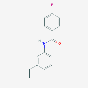 molecular formula C15H14FNO B448450 N-(3-Ethylphenyl)-4-fluorobenzamide 