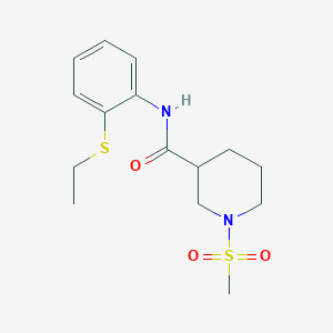 N-[2-(ETHYLSULFANYL)PHENYL]-1-METHANESULFONYLPIPERIDINE-3-CARBOXAMIDE