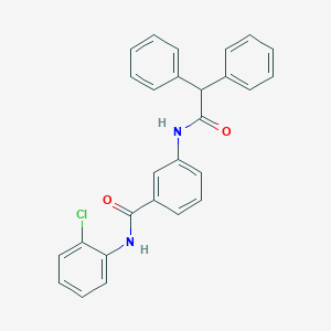 molecular formula C27H21ClN2O2 B448451 N-(2-Chlorophenyl)-3-[(diphenylacetyl)amino]benzamide 
