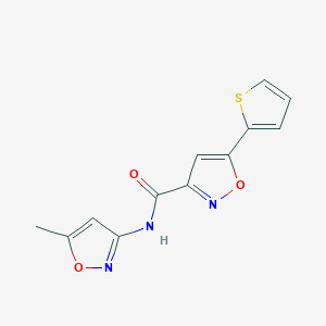 N-(5-methyl-3-isoxazolyl)-5-(2-thienyl)-3-isoxazolecarboxamide