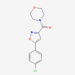 (5-(4-Chlorophenyl)isoxazol-3-yl)(morpholino)methanone