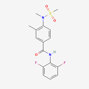 N-(2,6-DIFLUOROPHENYL)-3-METHYL-4-(N-METHYLMETHANESULFONAMIDO)BENZAMIDE