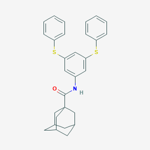 N-[3,5-bis(phenylsulfanyl)phenyl]-1-adamantanecarboxamide