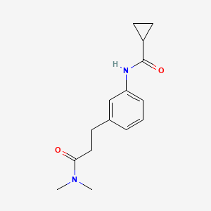 N-{3-[3-(dimethylamino)-3-oxopropyl]phenyl}cyclopropanecarboxamide