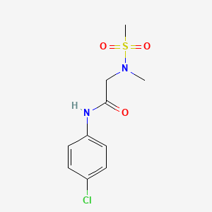 N-(4-chlorophenyl)-2-[methyl(methylsulfonyl)amino]acetamide