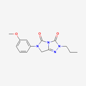 6-(3-methoxyphenyl)-2-propyl-6,7-dihydro-3H-imidazo[5,1-c][1,2,4]triazole-3,5(2H)-dione