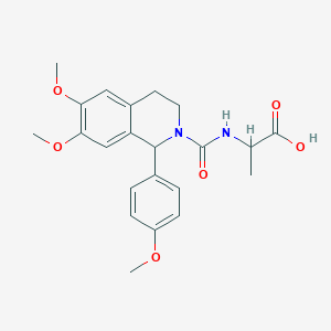 molecular formula C22H26N2O6 B4484662 (2S)-2-{[6,7-Dimethoxy-1-(4-methoxyphenyl)-1,2,3,4-tetrahydroisoquinoline-2-carbonyl]amino}propanoic acid 