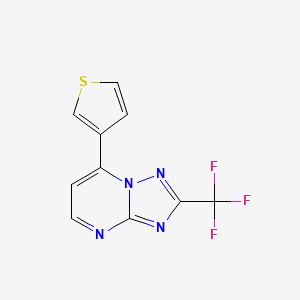 7-(3-thienyl)-2-(trifluoromethyl)[1,2,4]triazolo[1,5-a]pyrimidine