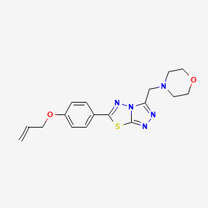 allyl 4-[3-(4-morpholinylmethyl)[1,2,4]triazolo[3,4-b][1,3,4]thiadiazol-6-yl]phenyl ether