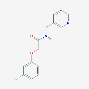 2-(3-chlorophenoxy)-N-(3-pyridinylmethyl)acetamide