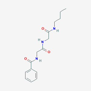 molecular formula C15H21N3O3 B448477 N-(2-{[2-(butylamino)-2-oxoethyl]amino}-2-oxoethyl)benzamide 