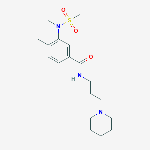 4-METHYL-3-(N-METHYLMETHANESULFONAMIDO)-N-[3-(PIPERIDIN-1-YL)PROPYL]BENZAMIDE