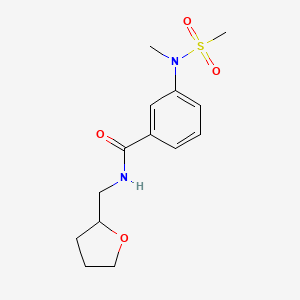 3-(N-METHYLMETHANESULFONAMIDO)-N-[(OXOLAN-2-YL)METHYL]BENZAMIDE