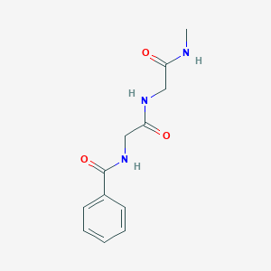 molecular formula C12H15N3O3 B448478 N-(2-{[2-(methylamino)-2-oxoethyl]amino}-2-oxoethyl)benzamide 