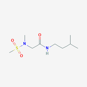 N-(3-methylbutyl)-2-[methyl(methylsulfonyl)amino]acetamide