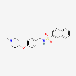 N-({4-[(1-METHYLPIPERIDIN-4-YL)OXY]PHENYL}METHYL)NAPHTHALENE-2-SULFONAMIDE