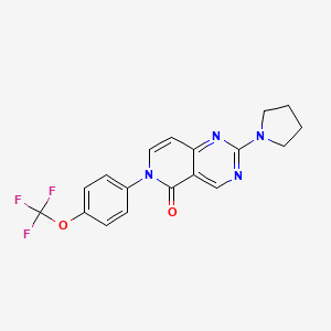 2-(1-pyrrolidinyl)-6-[4-(trifluoromethoxy)phenyl]pyrido[4,3-d]pyrimidin-5(6H)-one