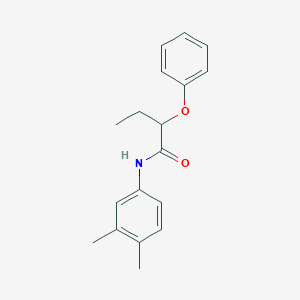 molecular formula C18H21NO2 B448482 N-(3,4-dimethylphenyl)-2-phenoxybutanamide 
