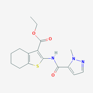 Ethyl 2-[(2-methylpyrazole-3-carbonyl)amino]-4,5,6,7-tetrahydro-1-benzothiophene-3-carboxylate