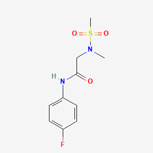 N-(4-fluorophenyl)-2-[methyl(methylsulfonyl)amino]acetamide