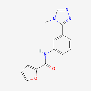 N-[3-(4-methyl-4H-1,2,4-triazol-3-yl)phenyl]-2-furamide