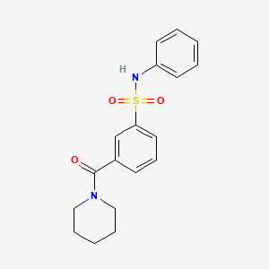 N-phenyl-3-(1-piperidinylcarbonyl)benzenesulfonamide