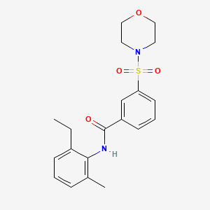 N-(2-ethyl-6-methylphenyl)-3-(4-morpholinylsulfonyl)benzamide