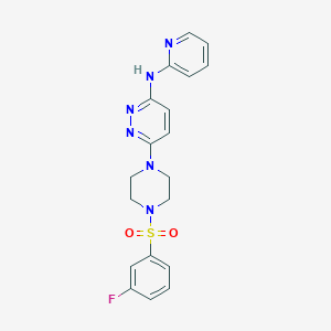 6-{4-[(3-fluorophenyl)sulfonyl]-1-piperazinyl}-N-2-pyridinyl-3-pyridazinamine