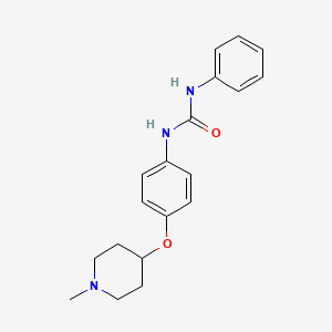 3-{4-[(1-METHYLPIPERIDIN-4-YL)OXY]PHENYL}-1-PHENYLUREA