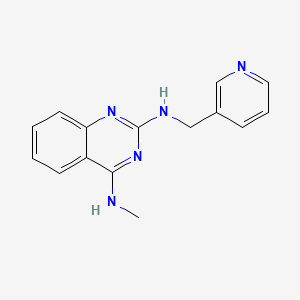 molecular formula C15H15N5 B4484898 N~4~-methyl-N~2~-(3-pyridinylmethyl)-2,4-quinazolinediamine 