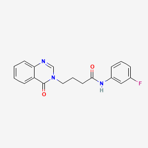 N-(3-fluorophenyl)-4-(4-oxoquinazolin-3(4H)-yl)butanamide