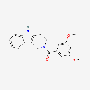 (3,5-dimethoxyphenyl)(1,3,4,5-tetrahydro-2H-pyrido[4,3-b]indol-2-yl)methanone