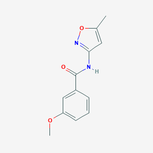 molecular formula C12H12N2O3 B448493 3-methoxy-N-(5-methyl-1,2-oxazol-3-yl)benzamide 