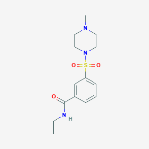 N-ethyl-3-[(4-methylpiperazin-1-yl)sulfonyl]benzamide