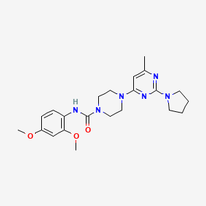 N-(2,4-Dimethoxyphenyl)-4-[6-methyl-2-(pyrrolidin-1-YL)pyrimidin-4-YL]piperazine-1-carboxamide