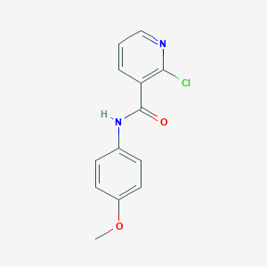 molecular formula C13H11ClN2O2 B448497 2-chloro-N-(4-methoxyphenyl)nicotinamide CAS No. 56149-30-5