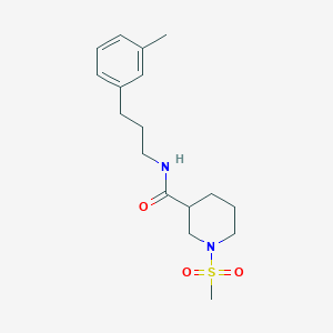 N-[3-(3-methylphenyl)propyl]-1-(methylsulfonyl)-3-piperidinecarboxamide