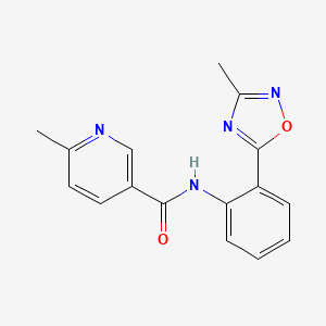 6-methyl-N-[2-(3-methyl-1,2,4-oxadiazol-5-yl)phenyl]nicotinamide