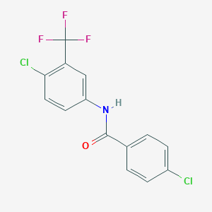 molecular formula C14H8Cl2F3NO B448499 4-chloro-N-[4-chloro-3-(trifluoromethyl)phenyl]benzamide 