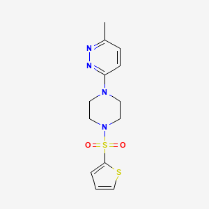 3-methyl-6-[4-(2-thienylsulfonyl)-1-piperazinyl]pyridazine