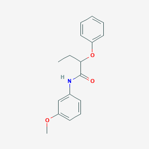 molecular formula C17H19NO3 B448500 N-(3-methoxyphenyl)-2-phenoxybutanamide 