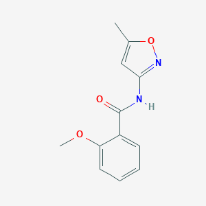 molecular formula C12H12N2O3 B448503 2-methoxy-N-(5-methyl-1,2-oxazol-3-yl)benzamide 
