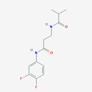 N~1~-(3,4-difluorophenyl)-N~3~-isobutyryl-beta-alaninamide