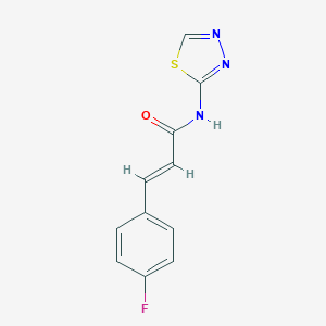 molecular formula C11H8FN3OS B448505 (2E)-3-(4-fluorophenyl)-N-(1,3,4-thiadiazol-2-yl)prop-2-enamide 