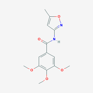 molecular formula C14H16N2O5 B448507 3,4,5-trimethoxy-N-(5-methyl-1,2-oxazol-3-yl)benzamide CAS No. 349441-86-7