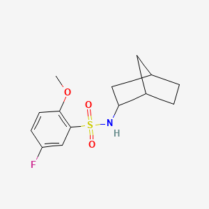 N-bicyclo[2.2.1]hept-2-yl-5-fluoro-2-methoxybenzenesulfonamide