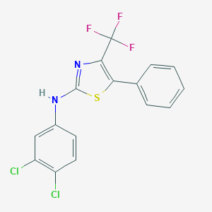 molecular formula C16H9Cl2F3N2S B448509 N-(3,4-dichlorophenyl)-5-phenyl-4-(trifluoromethyl)-1,3-thiazol-2-amine 