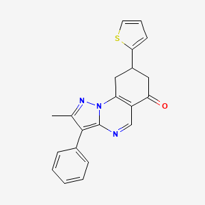 2-methyl-3-phenyl-8-(2-thienyl)-8,9-dihydropyrazolo[1,5-a]quinazolin-6(7H)-one